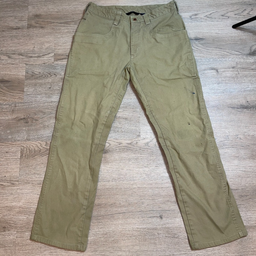 1620 Workwear Foundation Utility Pants Mens 34 Cordura Canvas Tan Made In USA
